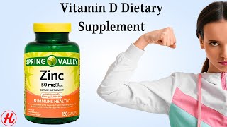 Spring Valley Zinc Capsules with Vitamin D Dietary Supplement  is Supplement Good For Your Health [upl. by Towbin581]