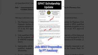 GPAT SCHOLARSHIP Update 2024  Latest GPAT Scholarship  GPAT 2025 Preparation [upl. by Sineray]