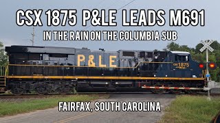 4k CSX 1875 PampLE Heritage Unit Columbia Subdivision Fairfax South Carolina [upl. by Anehsuc]