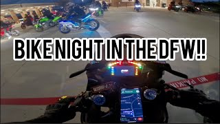 Dfw Bike Night wit Aprilia Rsv4factory1100 n Insta360 Ace Camera [upl. by Htebaile]