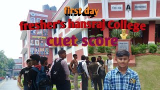 Hansraj College first day Masti oriantion programstudents cuetscorememory of college first day [upl. by Aleyam128]