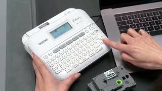 The P touch PT D410 Label Maker Designed for More Efficient Home and Office Organization [upl. by Nnaeinahpets]