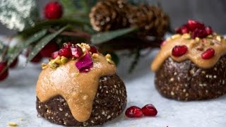 Mini Raw Christmas Pudding Recipe [upl. by Eilliw]