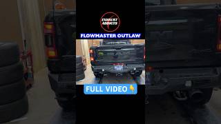 RAM TRX 62L HEMI V8 Stock Exhaust Vs Flowmaster Outlaw [upl. by Nolham]