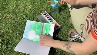 Plein Air Watercolor Painting [upl. by Idok]