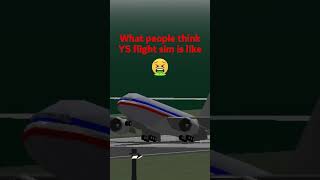 What people think YS flight is like VS How it actually is avaition aviation ysflight landing [upl. by Nolitta]