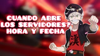 HORA Y FECHA DE BLACK CLOVER MOBILE GLOBAL [upl. by Frere]