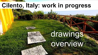 Drawings Overview  Work in Progress  Cilento Italy [upl. by Aliuqet39]