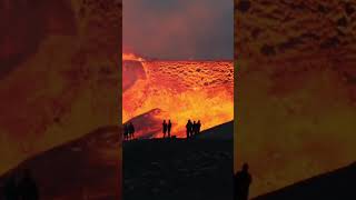 HUGE LAVA FLOW  Iceland Volcano [upl. by Alomeda931]