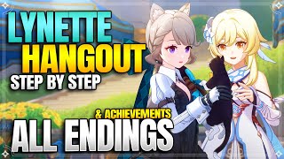 Lynette Hangout Event All Endings  Achievements 【Genshin Impact】 [upl. by Borras]