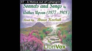 Sonnets and Songs by Arthur Upson read by Bruce Kachuk  Full Audio Book [upl. by Neehcas]