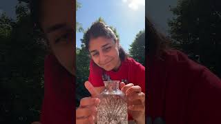 Backyard ASMR with a crystal jug 😄🩵 [upl. by Nagey]