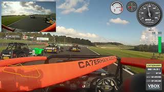 Caterham Academy 2024  Donington Park Race  123958 P5 [upl. by Euqitsym]