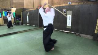 Aikido Basics  The seven bokken suburi  John Pryce Sensei White Rose Aikikai Kyoto Dojo [upl. by Nevile]