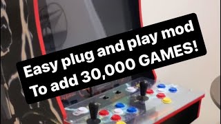 How to easily add more games to your 1up Arcade machine plug and play [upl. by Nolos555]