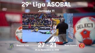 LIGA ASOBAL J11 Bidasoa Irún  Bada Huesca 2721 [upl. by Hutson73]