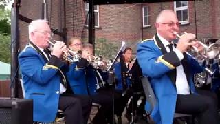 Warbleton Brass Band at Heathfield Le Marché French Market 2018 [upl. by Foulk782]