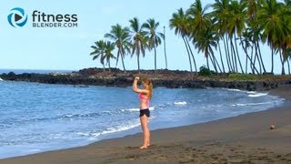 Kona Beach Bikini Body Workout  No Equipment Body Sculpting Workout  Sand Surf amp Sweat [upl. by Aisereht]