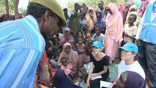 Angelina Jolie Visits UNHCR Operation in Dadaab Kenya [upl. by Yffub]