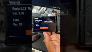 Sony seven M4 firmware version update 2024 part 1 [upl. by Deerc]