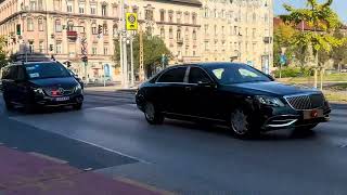 Erdogan in Budapest policecar tek klfo krisztianarany delegacio hu24eu erdoğan vip [upl. by Ocirederf]