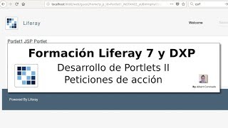 Formación Liferay 7 DXP Desarrollo de Portlets 2 peticiones de acción [upl. by Lazes]