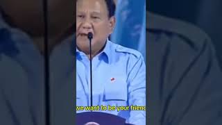 Prabowo  Kita hormati semua kekuatan viralvideo prabowo news [upl. by Atinrahc]