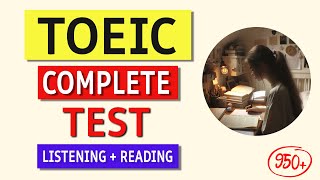 TOEIC 2024 Listening amp Reading Practice Test with Answer Key Boost Your Score Now [upl. by Royd]