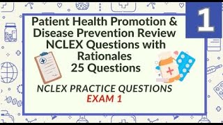 Health Promotion and Disease Prevention Nursing Questions and Answers 25 Questions Test 1 [upl. by Adnamma716]