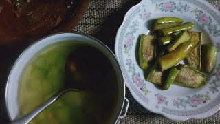 masak sayur bening labu Siam dan terong goreng [upl. by Delbert23]