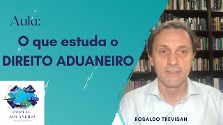 O que estuda o Direito Aduaneiro [upl. by Asum76]