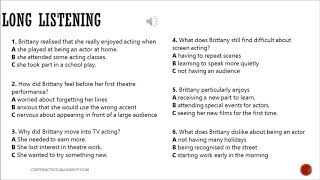 CEPT Practice B1 level Long listening 1 with answers [upl. by Lynsey]