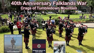 The Crags Of Tumbledown Mountain  Scots Guards Association Pipes and Drums [upl. by Anaidni]