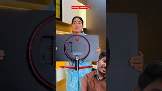 Gaming monitor आ गया 😍 shorts gamingmonitors funny minivlog comedy gamingsetup trending fun [upl. by Annawek]