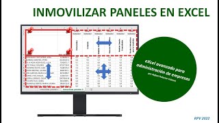 COMO INMOVILIZAR COLUMNAS Y FILAS EN EXCEL AL MISMO TIEMPO [upl. by Llywellyn]