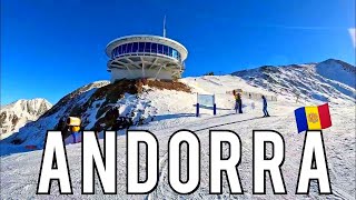 ANDORRA 🇦🇩 GRANDVALIRA SKI RESORT  PAS DE LA CASA  CANILLO  GRAU ROIG 19 DECEMBER 2023 4K [upl. by Finzer]