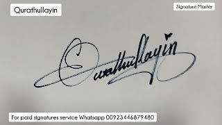 Design My Autograph  Signature Style of my name  awesome art work  Signature Master [upl. by Tiffany]