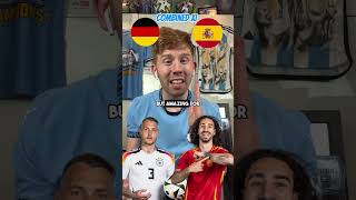 Germany vs Spain  Euro 2024 Combined XI shorts [upl. by Vig]