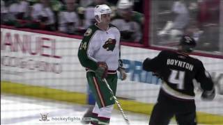 Derek Boogaard vs Nick Boynton Dec 29 2009  Minnesota feed [upl. by Barina148]