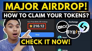 MAJOR AIRDROP HOW TO CLAIM YOUR TOKENS ON MAJOR CHECK YOUR MAJOR TOKEN ALLOCATION NOW [upl. by Esinert27]