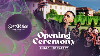 Opening Ceremony  Turquoise Carpet  Eurovision Song Contest 2022  Turin  Live Stream [upl. by Aicinad]