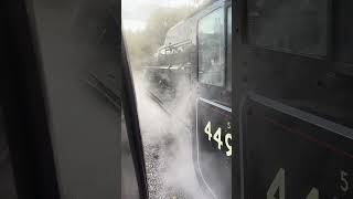 Black 5 No 44932 On The Second Track Of Oxenhope Station KWVR 4K [upl. by Missi]