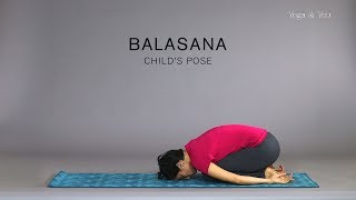 Beginners Yoga How to do Balasana  Childs Pose [upl. by Adianes]