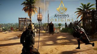 Assassins Creed Origins Brutal Fight Without HUD presets [upl. by Kilbride22]