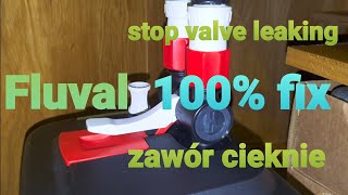 fluval stop valve leaking 100 fix fluval zawór cieknie naprawa [upl. by Yreneh368]