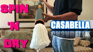 How to use Casabella Spin n Dry Mop amp What to Expect Demo [upl. by Dlorad]