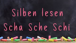 Silbenlesen Teil 9 Scha Sche Schi  Deutsch 1 Klasse [upl. by Dolan]