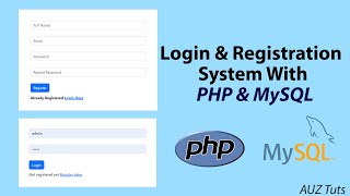 Login and Registration Form in PHP and MySQL [upl. by Hebe364]