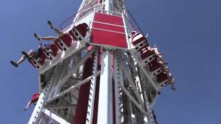 Big Shot  The Worlds highest thrill ride Stratosphere Las Vegas Full HD  OffRide [upl. by Lal]