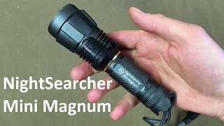 NightSearcher Mini Magnum beefy and durable CREE XHP flashlight 21700 included 2000lumens [upl. by Jarvis872]